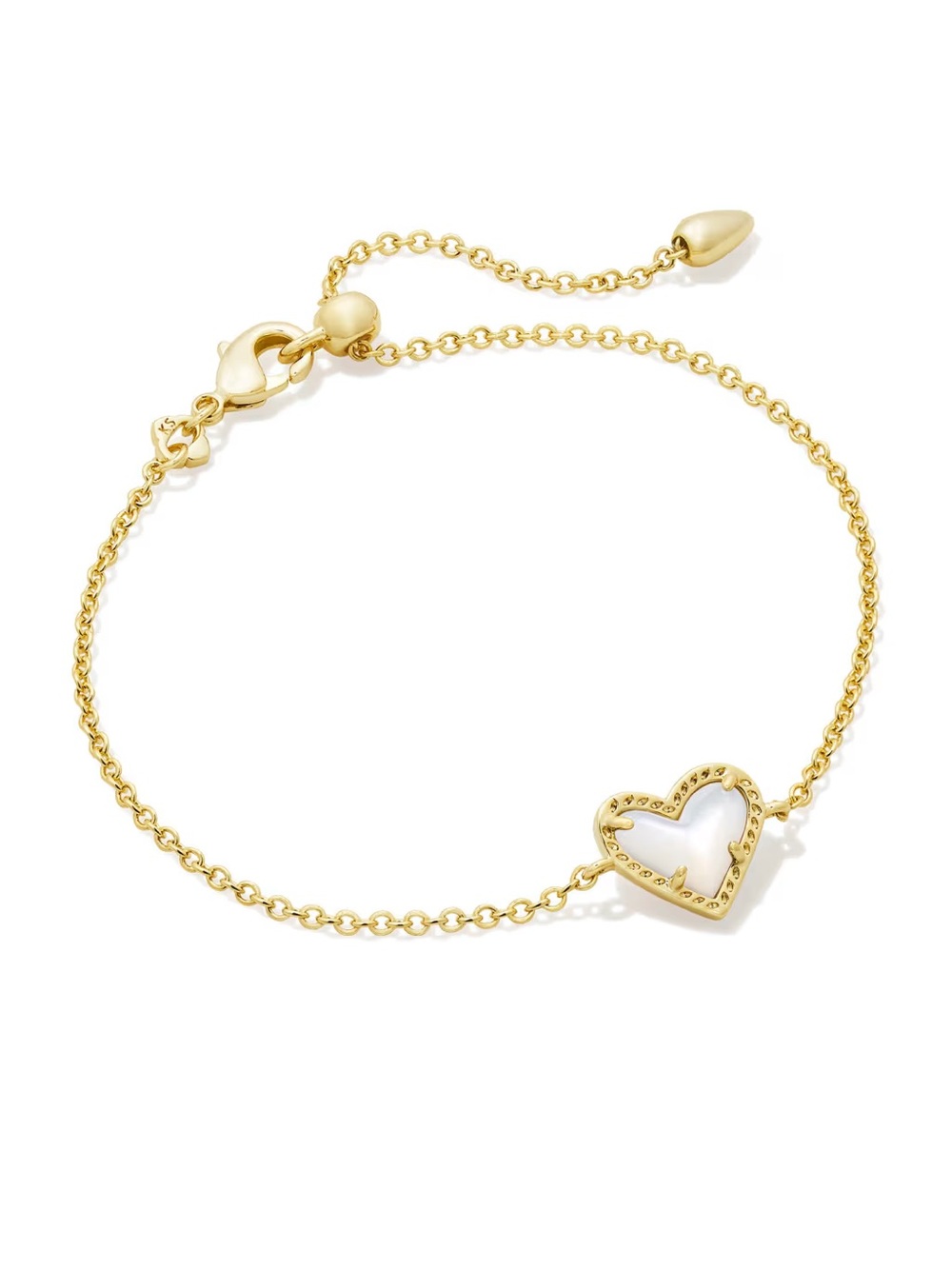 Kendra Scott Ari Heart Pendant Mother of Pearl Bracelet